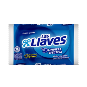 LAS LLAVES JABON EN PANELA TRADICIONAL FLORAL 200G